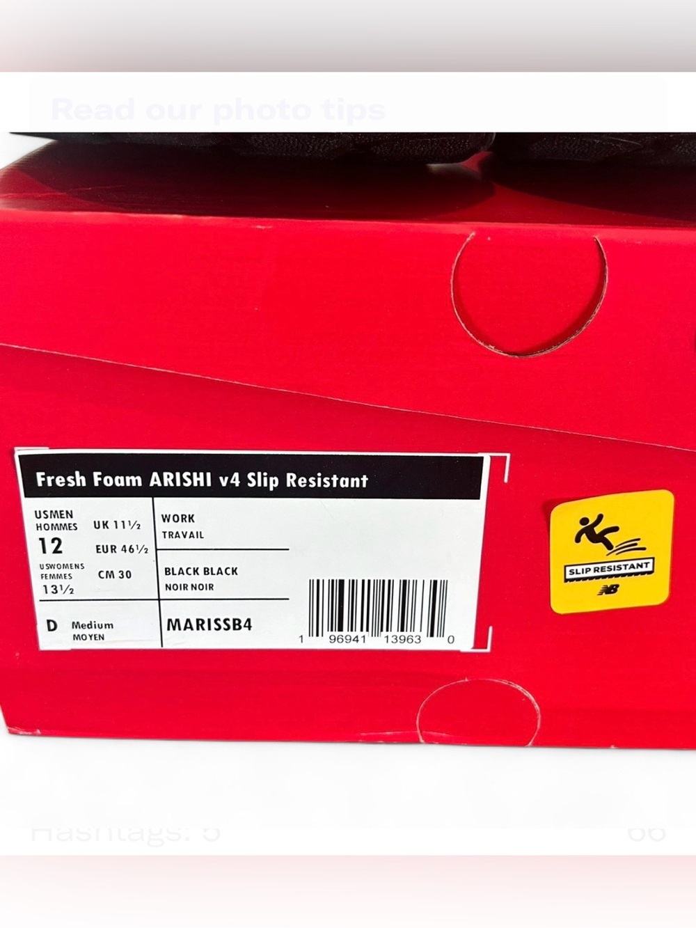 NEW BALANCE ARISHI V4 Fresh Foam Black Metallic Mens Running Slip Resistant NWT - Picture 6 of 10